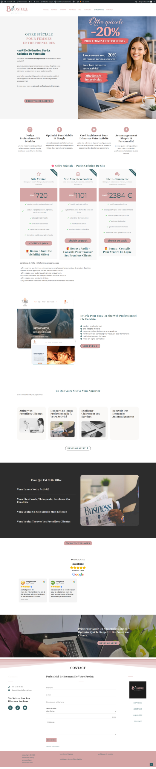 boostelleweb-offre speciale landingpage